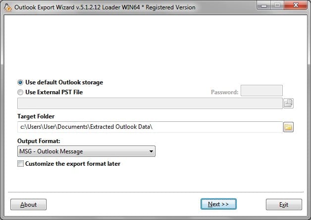 How to export and backup outlook data