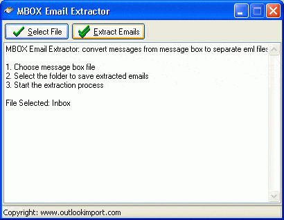 Screenshot for Free MBOX to EML Converter 2.0.4