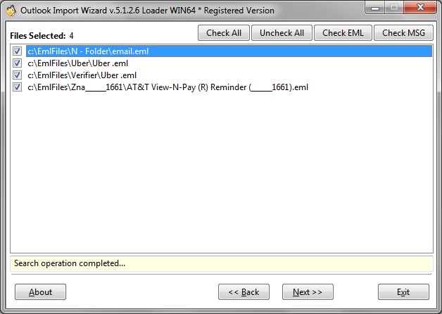 Structure Scan - Program performs the scan of folders structure and search the files.